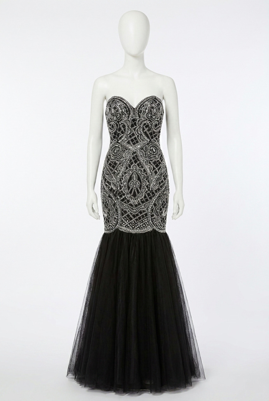 NEW ANGELA & ALISON long prom dress in black